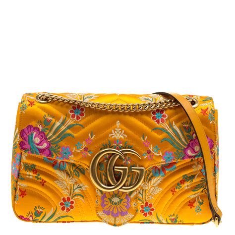 yellow marmont gucci bag|authentic Gucci Marmont crossbody bag.